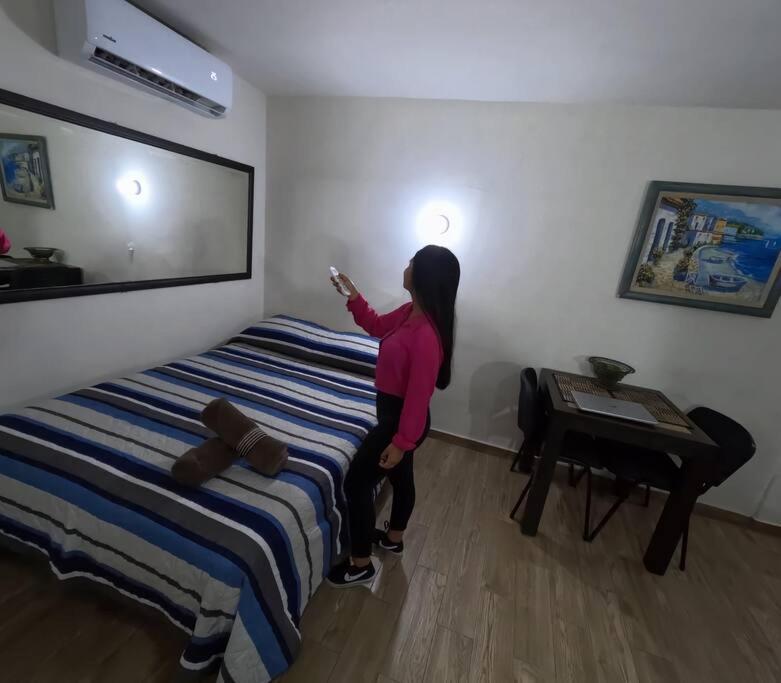 Departamento Privado7, 2 Camas Matri, Parking, Cocina Equipada, Wifi 65 Mb, 2 Climas,Centrico,Tv Smart Leilighet Ciudad Valles Eksteriør bilde